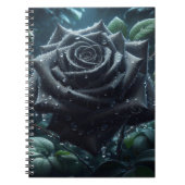 Schwarze Rose Notizblock (Vorderseite)