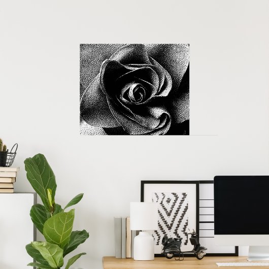 SCHWARZE ROSE POSTER (Heimbüro)