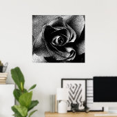 SCHWARZE ROSE POSTER (Heimbüro)