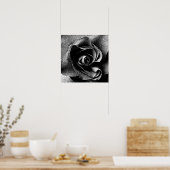 SCHWARZE ROSE POSTER (Küche)