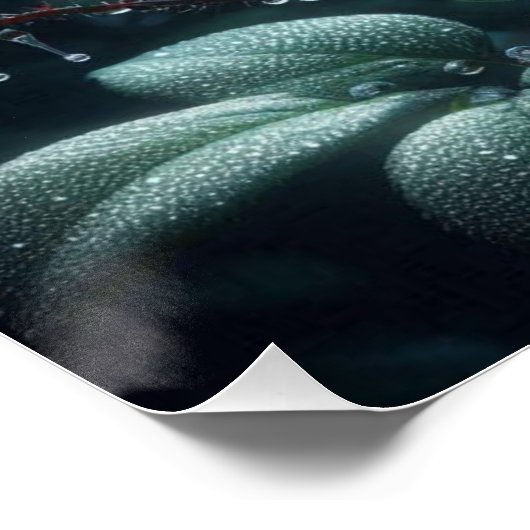 Schwarze Rose Poster (Ecke)