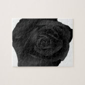 Schwarze Rose Puzzle (Horizontal)