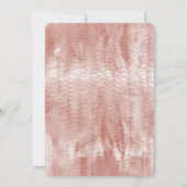 Schwarze Rose Rosa Muschel Einladung (Rückseite)