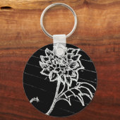 Schwarze Rose Schlüsselanhänger (Vorderseite)