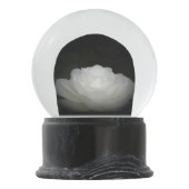Schwarze Rose Schneekugel (Rückseite)