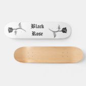 Schwarze Rose Skateboard (Horizontal)