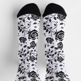 Schwarze Rose Socken