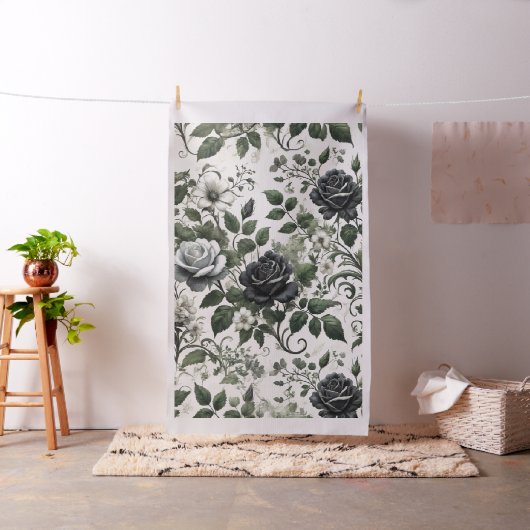 Schwarze Rose Stoff (Beispiel)