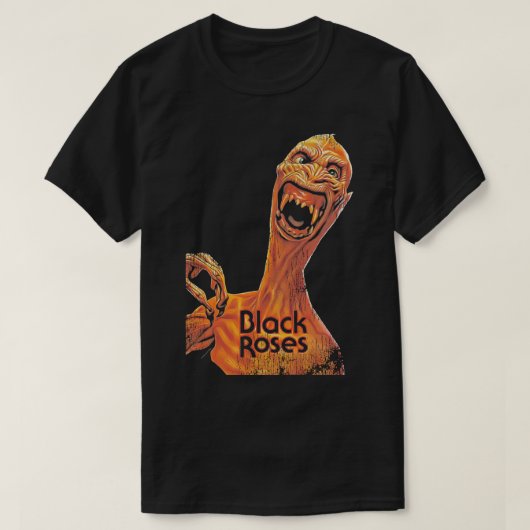 Schwarze Rose T-Shirt (Design vorne)