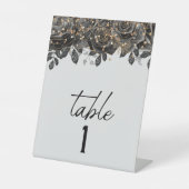 Schwarze Rose Tabelle 1 Zeichen Sockelschild (Vorderseite)