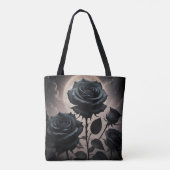 Schwarze Rose Tasche (Rückseite)