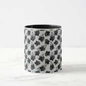 Schwarze Rose Tasse (Zentrum)