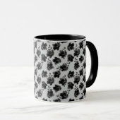 Schwarze Rose Tasse (VorderseiteRechts)