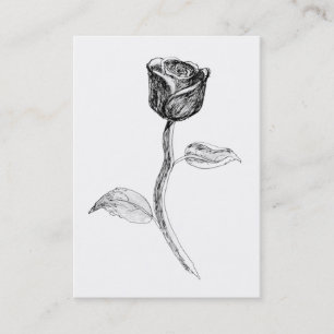 Schwarze Rose Visitenkarte