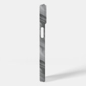 Schwarze Rose Wavy Textur Case-Mate iPhone Hülle (Rückseite / Rechts)