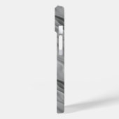 Schwarze Rose Wavy Textur Case-Mate iPhone Hülle (Rückseite / Links)