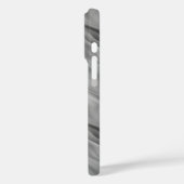 Schwarze Rose Wavy Textur Case-Mate iPhone Hülle (Rückseite / Links)