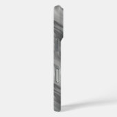 Schwarze Rose Wavy Textur Case-Mate iPhone Hülle (Rückseite / Rechts)