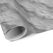 Schwarze Rose Wavy Textur Geschenkpapier (Rolleneckpunkt)