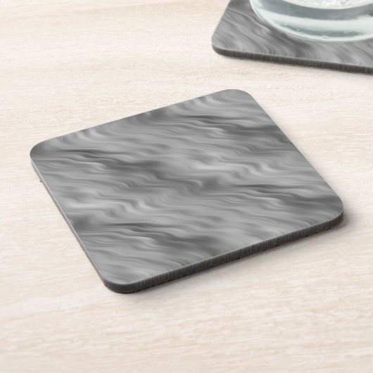 Schwarze Rose Wavy Textur Getränkeuntersetzer (Linke Seite)