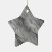 Schwarze Rose Wavy Textur Keramikornament (Rechts)