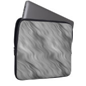 Schwarze Rose Wavy Textur Laptopschutzhülle (Vorne Rechts)