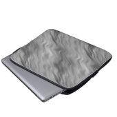 Schwarze Rose Wavy Textur Laptopschutzhülle (Vorne Knopf)