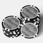 Schwarze Rose Wavy Textur Pokerchips (Stapel)