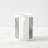 Schwarze Rose Wavy Textur Porzellantasse (Rückseite)