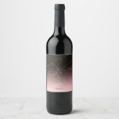 Schwarze Rose Weinetikett (Vorderseite)