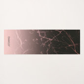 Schwarze Rose Yogamatte (Rückseite (Horizontal))