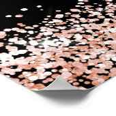 Schwarze Rose zum Geburtstag Poster (Ecke)