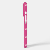 Schwarze Roségold-Herzen Case-Mate iPhone Hülle (Rückseite / Links)