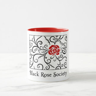 Schwarze Rosen-Gesellschafts-Tassen | Heartblaze Tasse