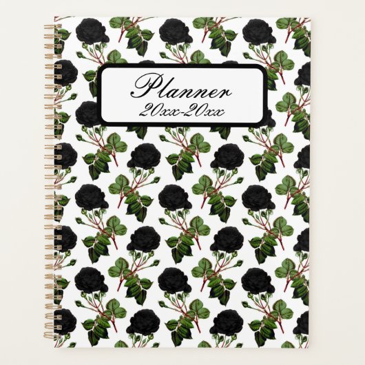 Schwarze Rosen Planer (Vorderseite)
