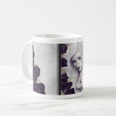 Schwarze Rosen-Unsterblich-Tasse Kaffeetasse (Vorderseite Links)