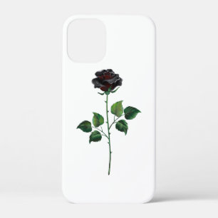 Schwarze Rosenblume Case-Mate iPhone Hülle