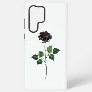 Schwarze Rosenblume Samsung Galaxy Hülle