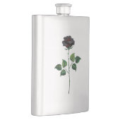 Schwarze Rosenblüte Flachmann (Rechts)