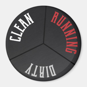 Schwarze rostfreie Spülmaschinen-sauberer Magnet