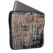 Schwarze rostige MetallSchmutz-Fotografie Laptopschutzhülle (Vorne Rechts)