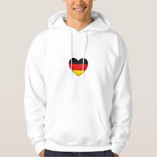 Schwarze Rot-Gold-Flaggenfarben Herzlicher deutsch Hoodie