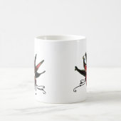 SCHWARZE ROTE JESTERMASK ,Party Masquerade Kaffeetasse (Mittel)