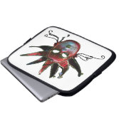 SCHWARZE ROTE JESTERMASK ,Party Masquerade Laptopschutzhülle (Vorne Knopf)