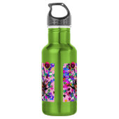 SCHWARZE ROTE JESTERMASK ,Party-Monogramm Masquera Trinkflasche (Rückseite)