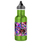 SCHWARZE ROTE JESTERMASK ,Party-Monogramm Masquera Trinkflasche (Rechts)