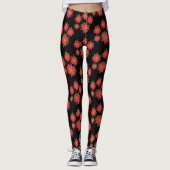 Schwarze rote leggings (Vorderseite)