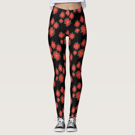 Schwarze rote leggings (Vorderseite)