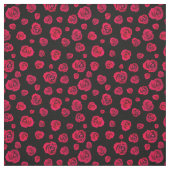 Schwarze rote Rosen Stoff (Muster)