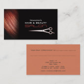 Schwarze rote terminkarte (Vorne/Hinten)